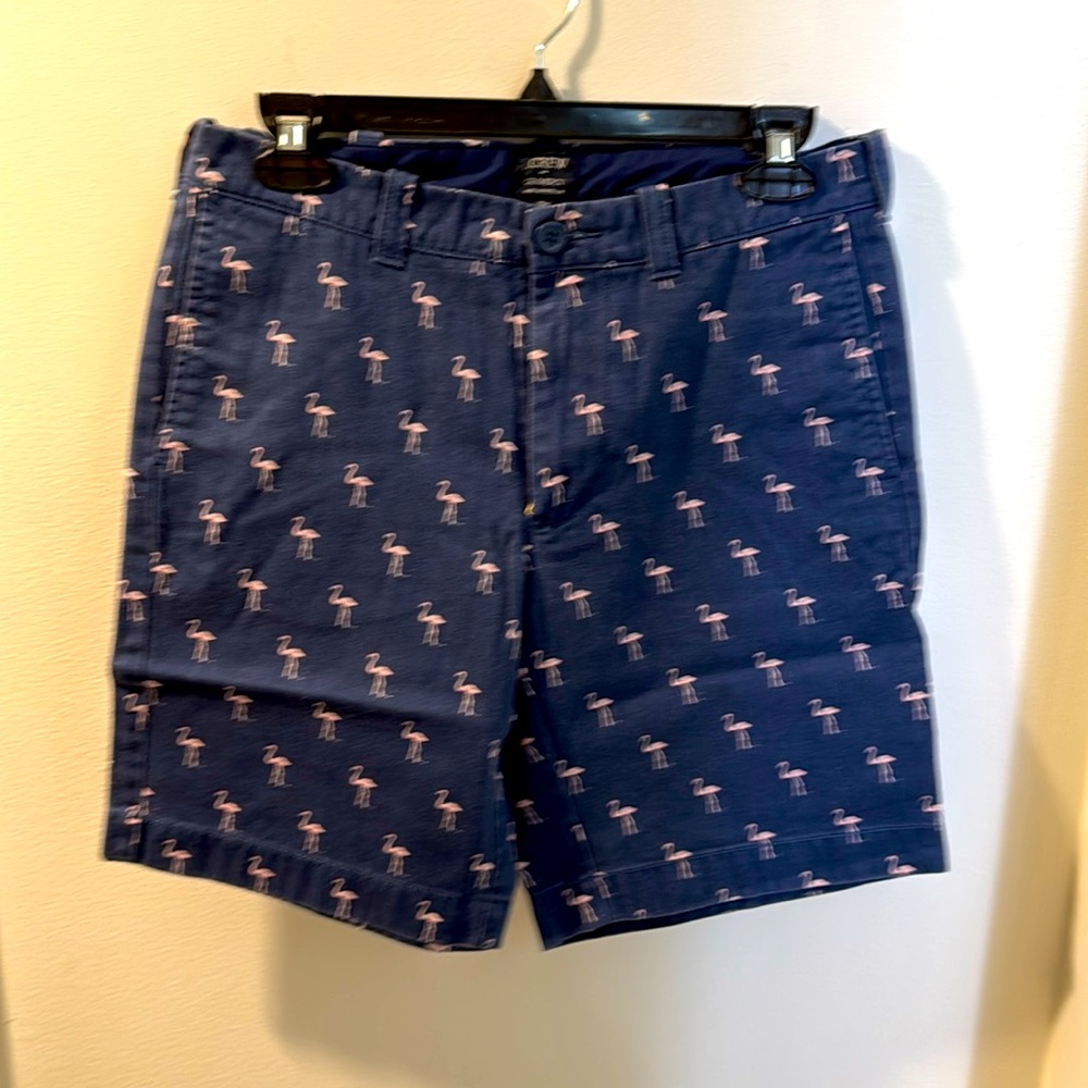J Crew flamingo print shorts